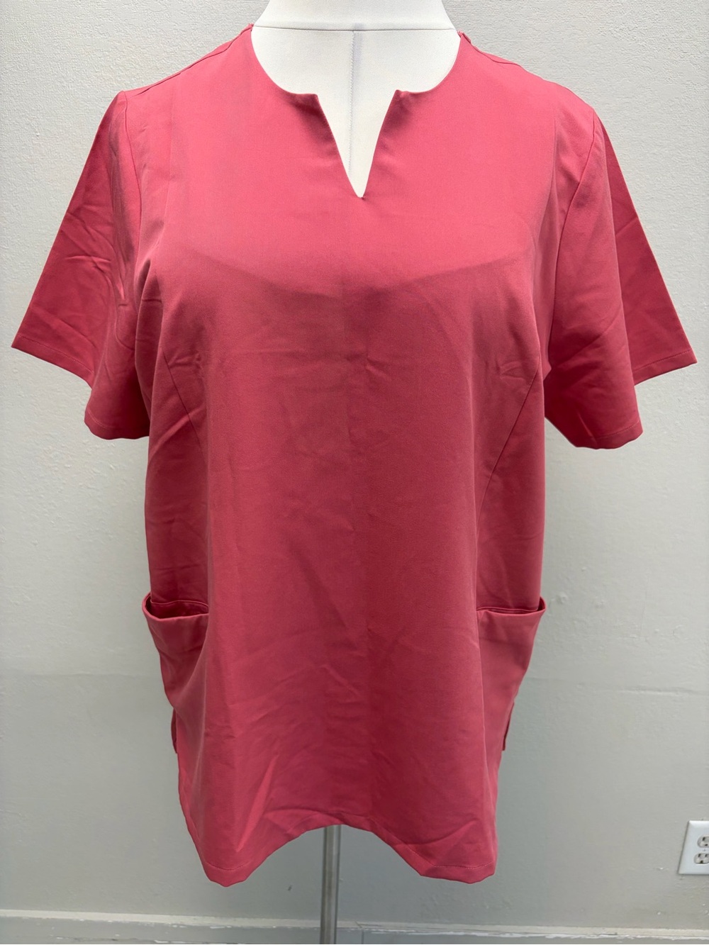 Mandala Scrub Top in Rose Pink